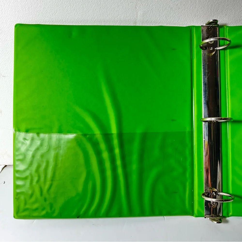Vintage Sanrio Keroppi Keroleen Notebook Binder 1993 Green Frog Hello Kitty 90s
